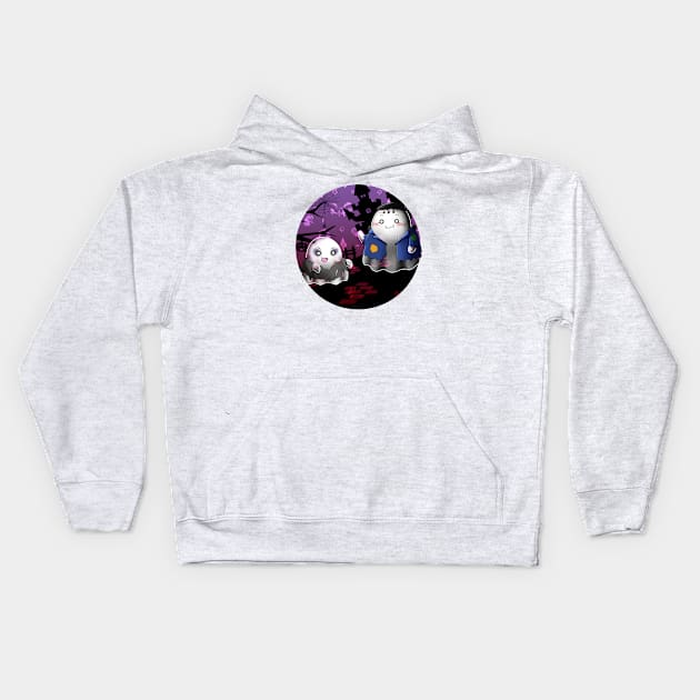 Kawaii Ghosts - Two Zombies ready to scare Kids Hoodie by Chiisa